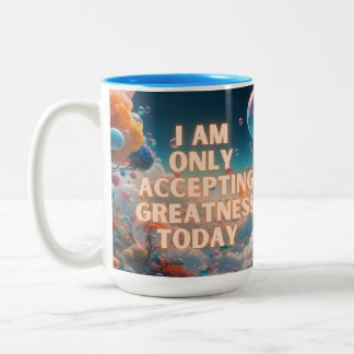 Caneca De Café Em Dois Tons Hoje Só Aceito A Grandeza