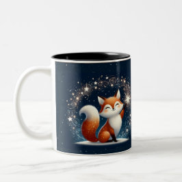 Caneca De Café Em Dois Tons Holiday Fox Charm Mug