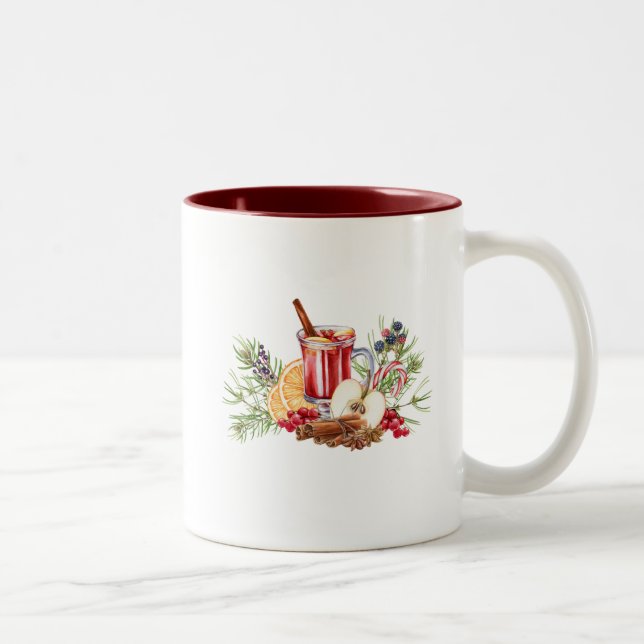 Caneca De Café Em Dois Tons Holiday Mug (Direita)