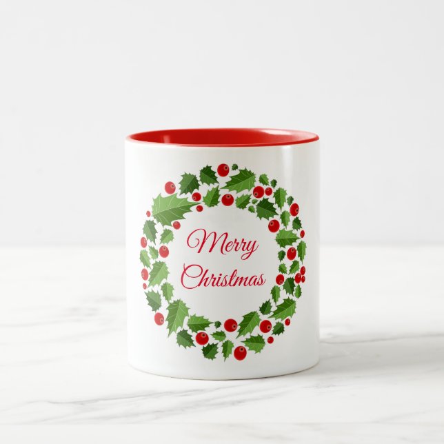 Caneca De Café Em Dois Tons Holiday Mug (Centro)