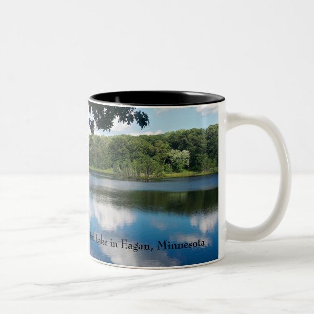 Caneca De Café Em Dois Tons Holland Lake Scenic em Eagan (Direita)