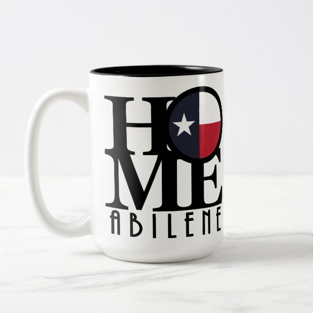 Caneca De Café Em Dois Tons HOME Abilene 15oz (Esquerda)