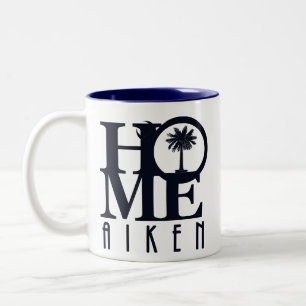 Caneca De Café Em Dois Tons HOME Aiken Carolina do Sul 11oz