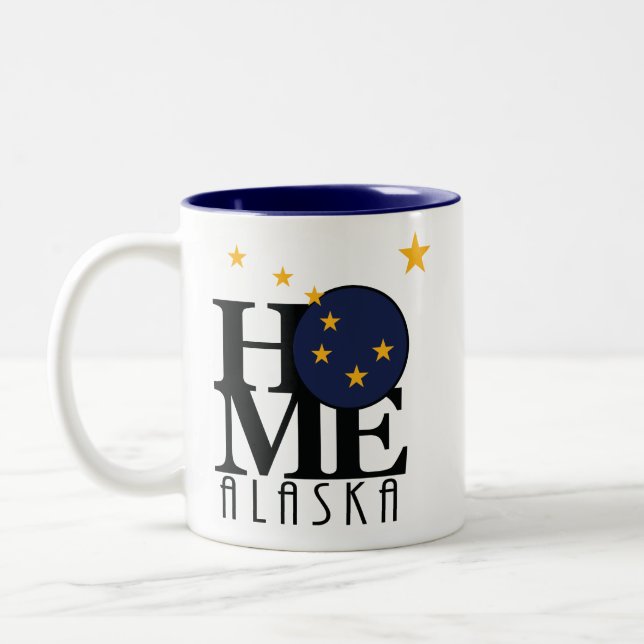 Caneca De Café Em Dois Tons HOME Alaska 11oz (Esquerda)