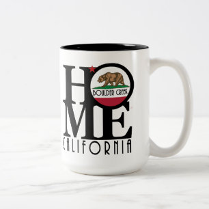 Caneca De Café Em Dois Tons HOMe Boulder Creek California 15oz