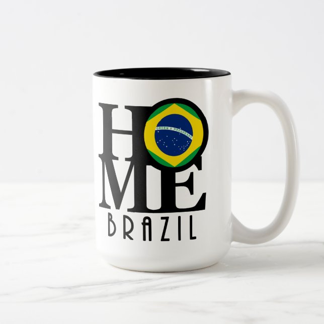 Caneca De Café Em Dois Tons HOME Brasil 15oz (Direita)