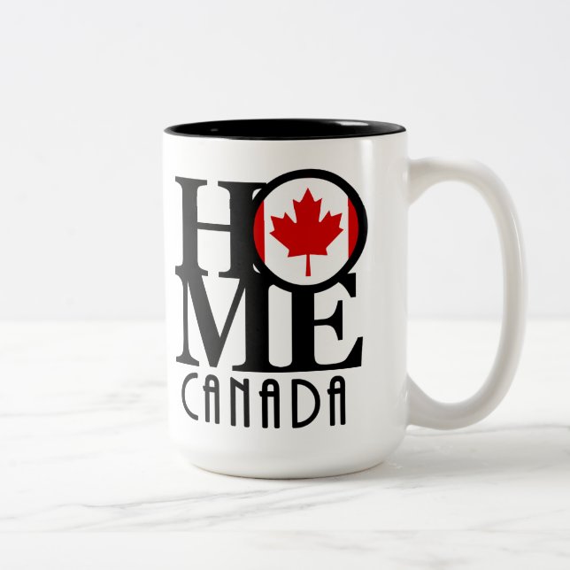 Caneca De Café Em Dois Tons HOME Canada 15oz (Direita)