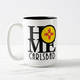 Caneca De Café Em Dois Tons HOME Carlsbad Novo México 15oz