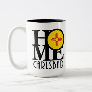 Caneca De Café Em Dois Tons HOME Carlsbad Novo México 15oz