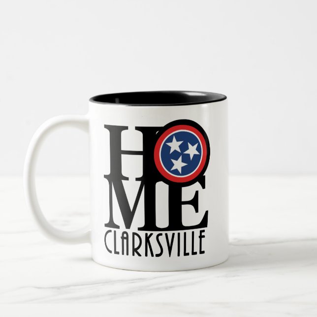 Caneca De Café Em Dois Tons HOME Clarksville (Esquerda)