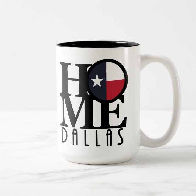 Caneca De Café Em Dois Tons HOME Dallas 15oz (Direita)