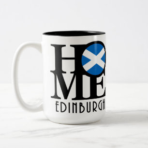 Caneca De Café Em Dois Tons HOME Edinburgh Scotland 15oz