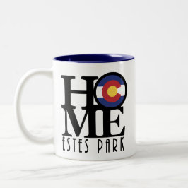 Caneca De Café Em Dois Tons HOME Estes Park 11oz