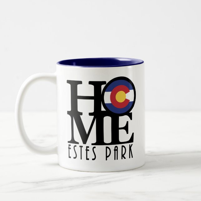 Caneca De Café Em Dois Tons HOME Estes Park Mug (Esquerda)