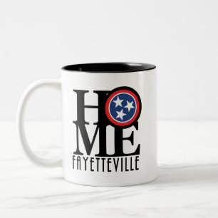 Caneca De Café Em Dois Tons HOME Fayetteville