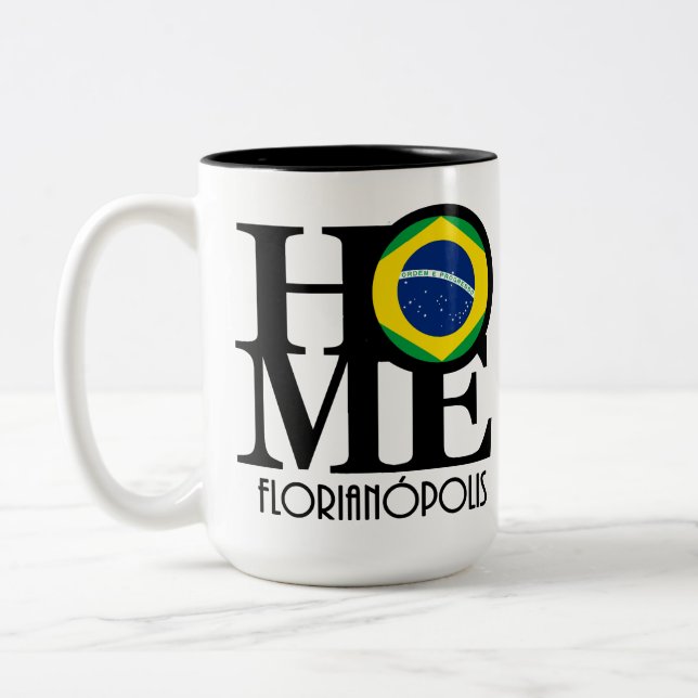 Caneca De Café Em Dois Tons HOME Florianópolis (Esquerda)
