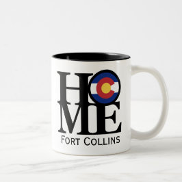 Caneca De Café Em Dois Tons HOME Fort Collins Mug