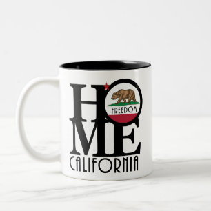 Caneca De Café Em Dois Tons HOME Freedom California 11oz