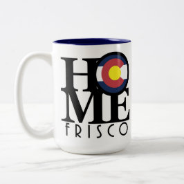 Caneca De Café Em Dois Tons HOME Frisco Colorado 15oz