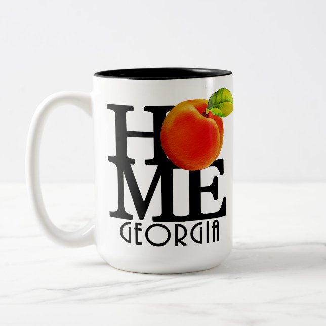 Caneca De Café Em Dois Tons HOME Georgia 15oz (Esquerda)