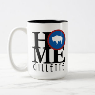 Caneca De Café Em Dois Tons HOME Gillette WY 15oz