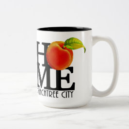 Caneca De Café Em Dois Tons HOME Peachtree City Georgia 15oz
