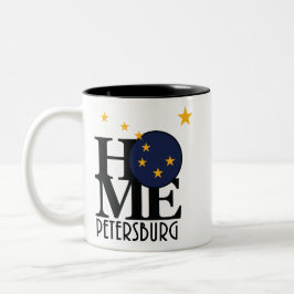 Caneca De Café Em Dois Tons HOME Petersburg Alaska