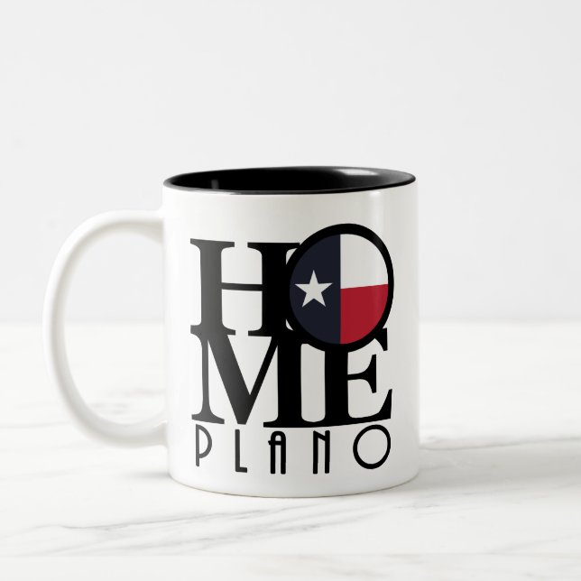 Caneca De Café Em Dois Tons HOME Plano Texas 11oz (Esquerda)