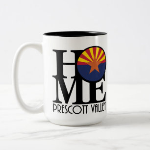 Caneca De Café Em Dois Tons Home Prescott Valley Arizona 15oz