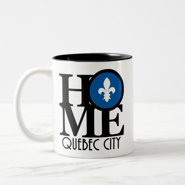 Caneca De Café Em Dois Tons HOME Quebec City 11oz (Esquerda)