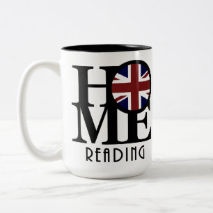 Caneca De Café Em Dois Tons HOME Reading England 15oz