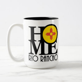 Caneca De Café Em Dois Tons HOME Rio Rancho Novo México 15oz