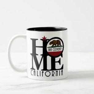 Caneca De Café Em Dois Tons HOME San Clemente Califórnia