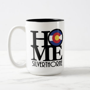 Caneca De Café Em Dois Tons HOME Silstead COlorado 15oz