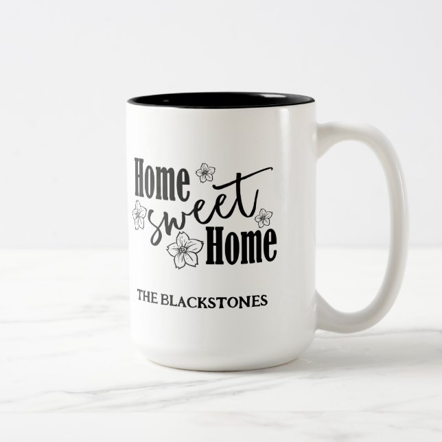 Caneca De Café Em Dois Tons Home Sweet Home (Direita)