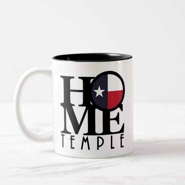 Caneca De Café Em Dois Tons Home Templple Texas (Esquerda)