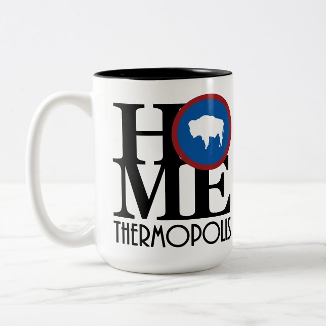 Caneca De Café Em Dois Tons HOME Thermopolis 15oz (Esquerda)