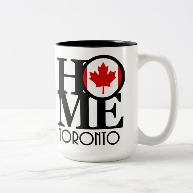 Caneca De Café Em Dois Tons HOME Toronto 15oz (Direita)