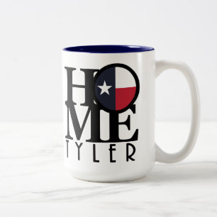 Caneca De Café Em Dois Tons HOME Tyler Texas 15oz