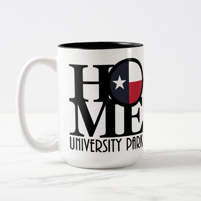Caneca De Café Em Dois Tons HOME University Park 15oz (Esquerda)