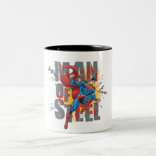 Caneca De Café Em Dois Tons Homem de Aço