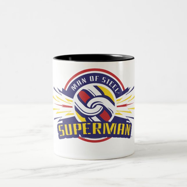 Caneca De Café Em Dois Tons Homem de Aço - Super-Homem (Centro)