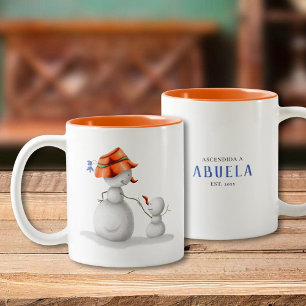 Caneca De Café Em Dois Tons Homem de Neve Personalizado Espanhol Promovido à A