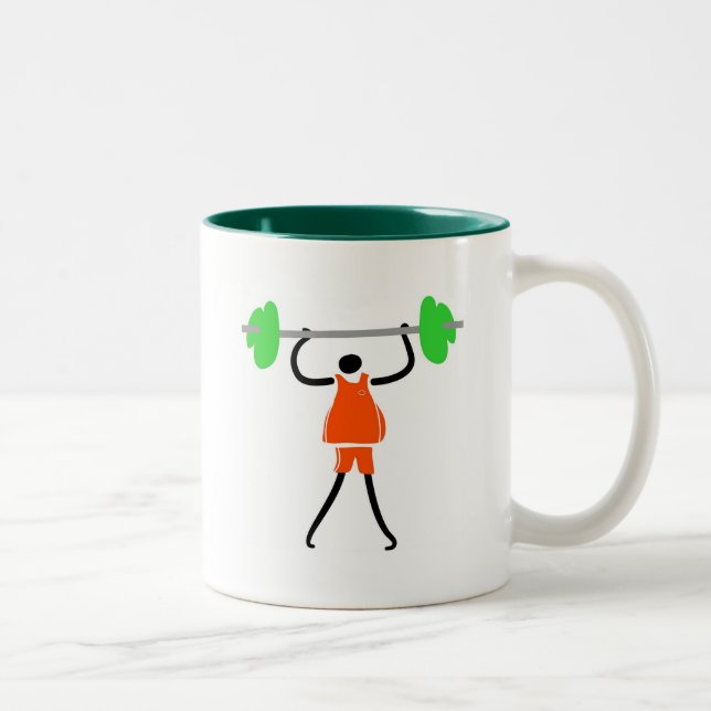 Caneca De Café Em Dois Tons Homem forte (Direita)