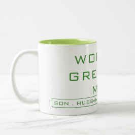 Caneca De Café Em Dois Tons Homem Mais Incrível do Mundo - Filho, Marido, Pai,