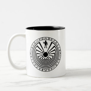 Caneca De Café Em Dois Tons Homem no Maze