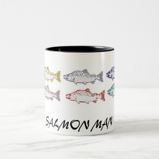 CANECA DE CAFÉ EM DOIS TONS HOMEM SALMON, COPO DE CAFÉ