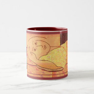 Caneca De Café Em Dois Tons Homenagem a Matisse