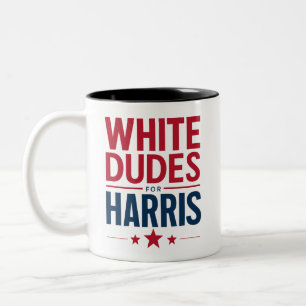 Caneca De Café Em Dois Tons Homens Brancos Para a Eleição de Harris Kamala Har
