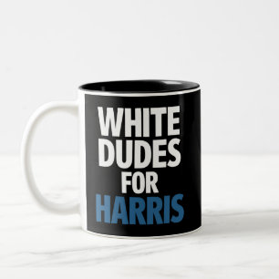 Caneca De Café Em Dois Tons Homens Brancos Para Harris Kamala Harris Eleição 2